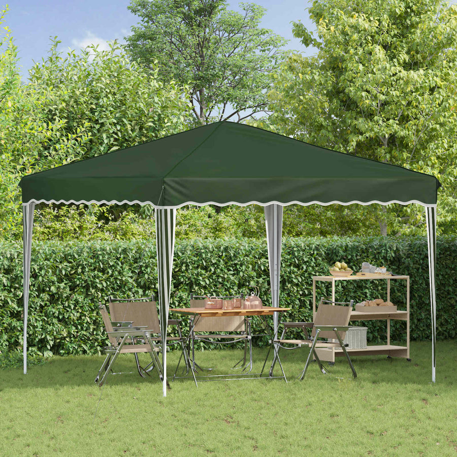 Pop-up Feesttent Groen 288 x 288 x 245 cm Oxford Stof