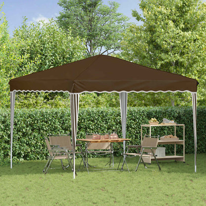 Pop-up Feesttent Taupe 288 x 288 x 245 cm Oxford Stof