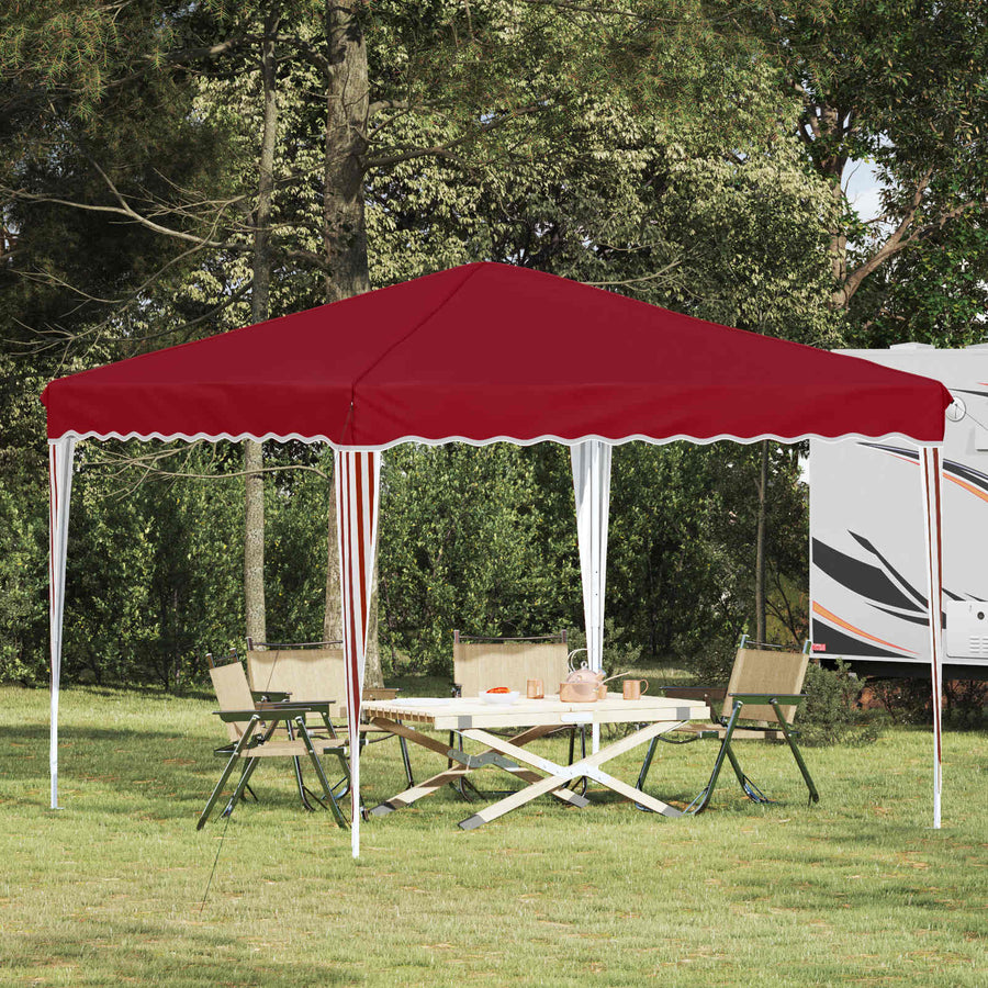 Pop-up Feesttent Bordeauxrood 288 x 288 x 245 cm Oxford Stof