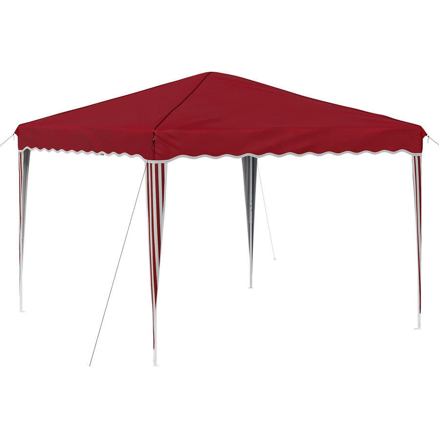 Pop-up Feesttent Bordeauxrood 288 x 288 x 245 cm Oxford Stof