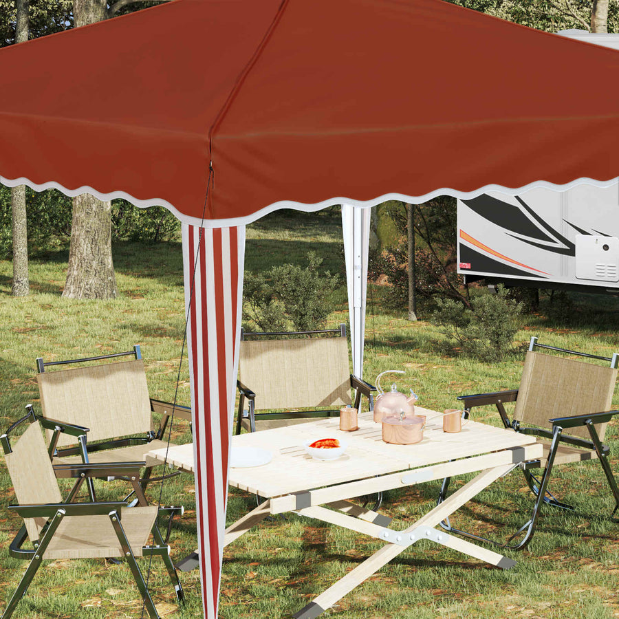 Pop-up Feesttent Terracotta 288 x 288 x 245 cm Oxford Stof