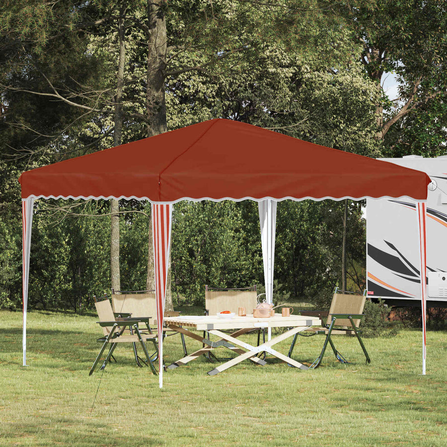 Pop-up Feesttent Terracotta 288 x 288 x 245 cm Oxford Stof