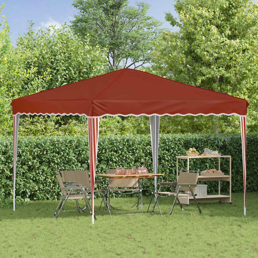 Pop-up Feesttent Terracotta 288 x 288 x 245 cm Oxford Stof
