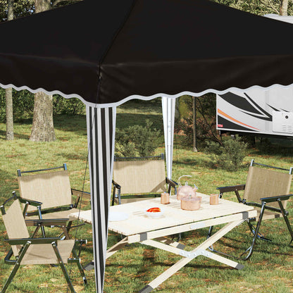 Pop-up Feesttent Zwart 288 x 288 x 245 cm Oxford Stof