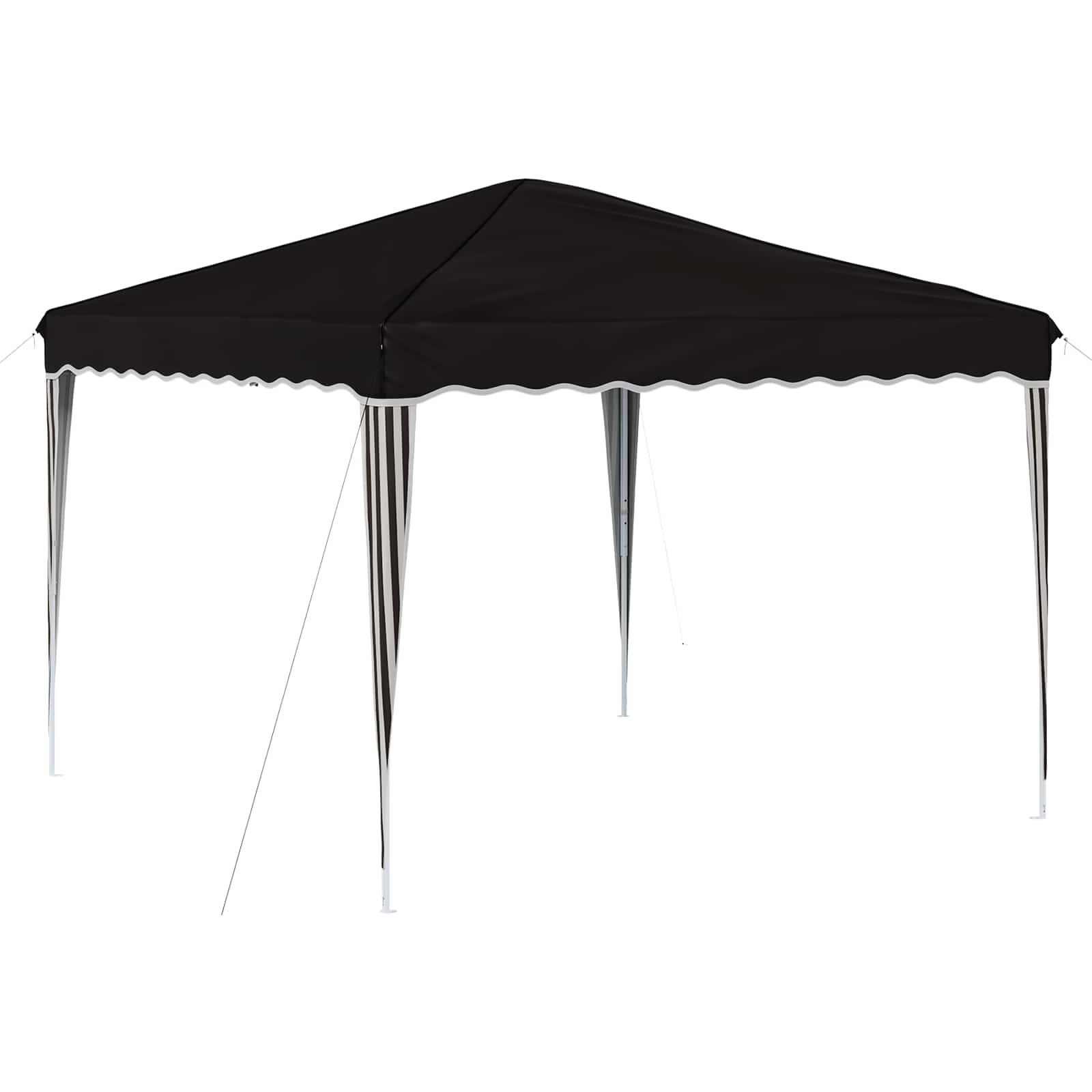 Pop-up Feesttent Zwart 288 x 288 x 245 cm Oxford Stof