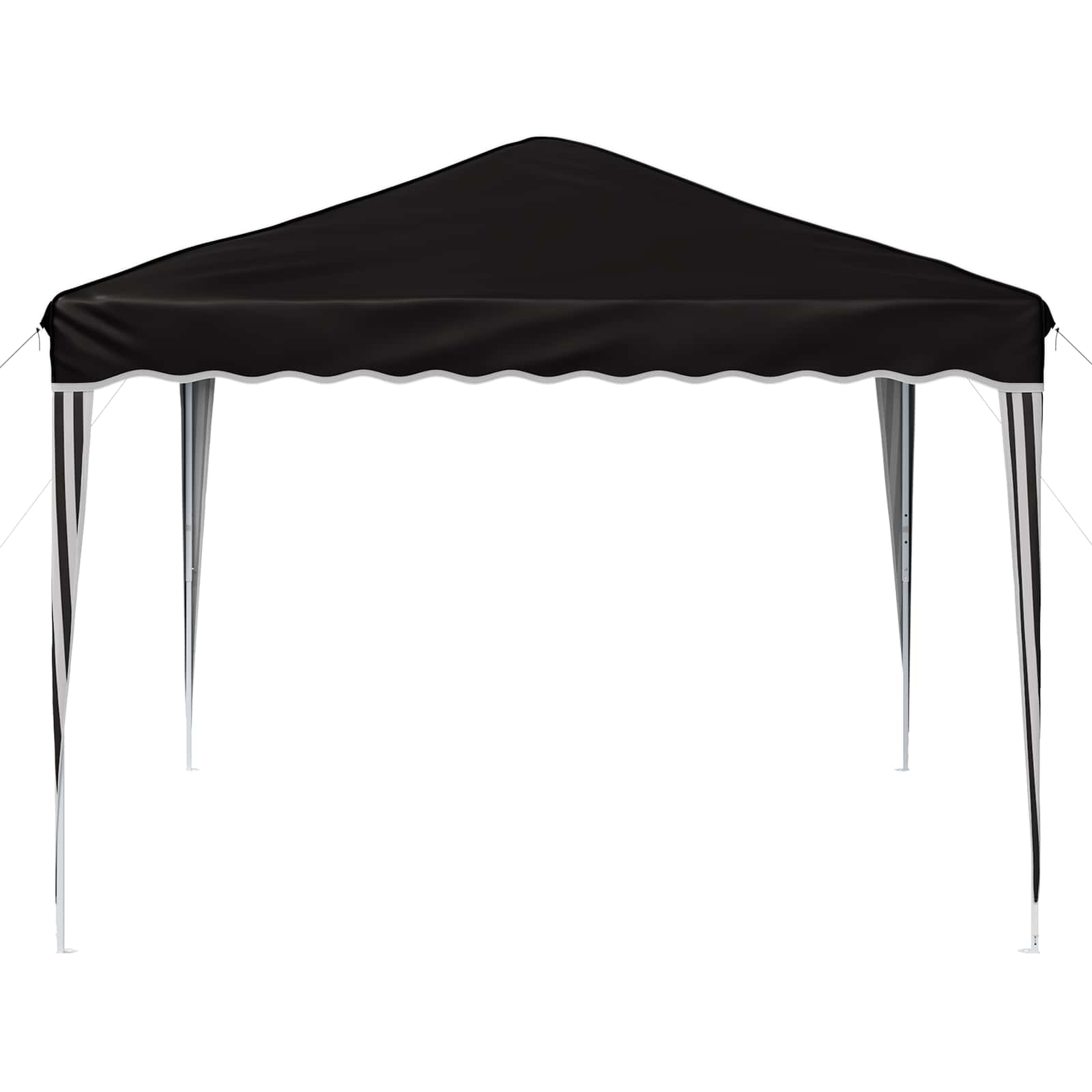 Pop-up Feesttent Zwart 288 x 288 x 245 cm Oxford Stof