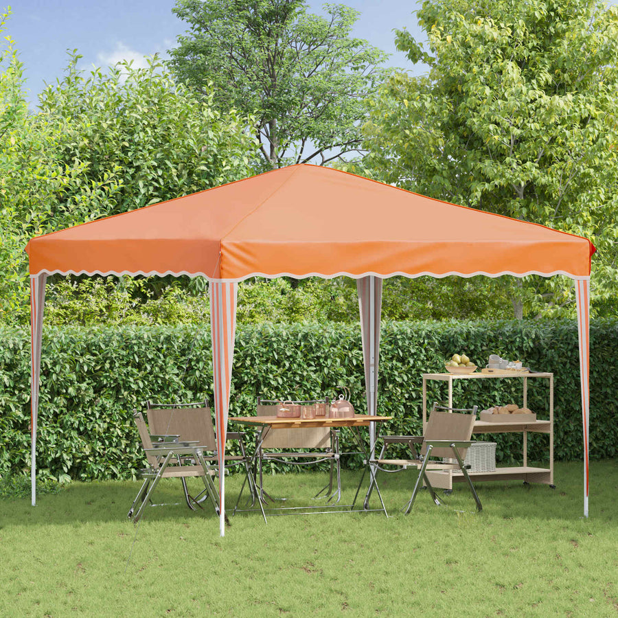 Pop-up Feesttent Oranje 288 x 288 x 245 cm Oxford Stof
