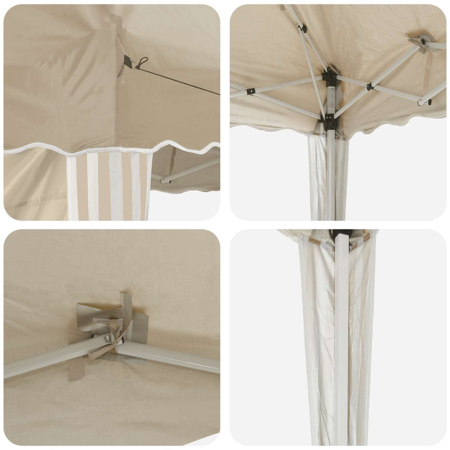Pop-up Feesttent Crème 288 x 288 x 245 cm Oxford Stof