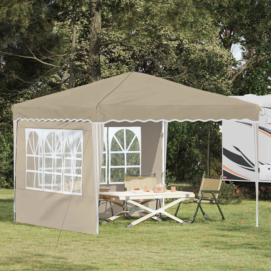 Pop-up Feesttent Crème 288 x 288 x 245 cm Oxford Stof
