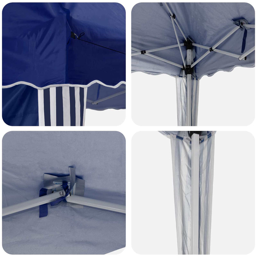 Pop-up Feesttent Blauw 288 x 288 x 245 cm Oxford Stof