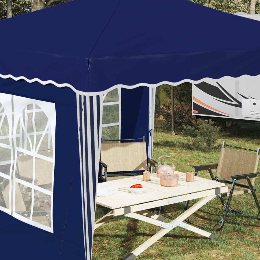 Pop-up Feesttent Blauw 288 x 288 x 245 cm Oxford Stof
