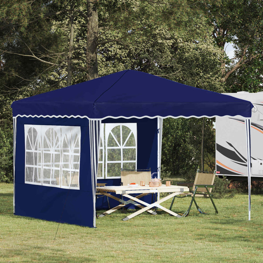 Pop-up Feesttent Blauw 288 x 288 x 245 cm Oxford Stof