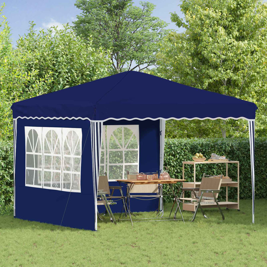 Pop-up Feesttent Blauw 288 x 288 x 245 cm Oxford Stof