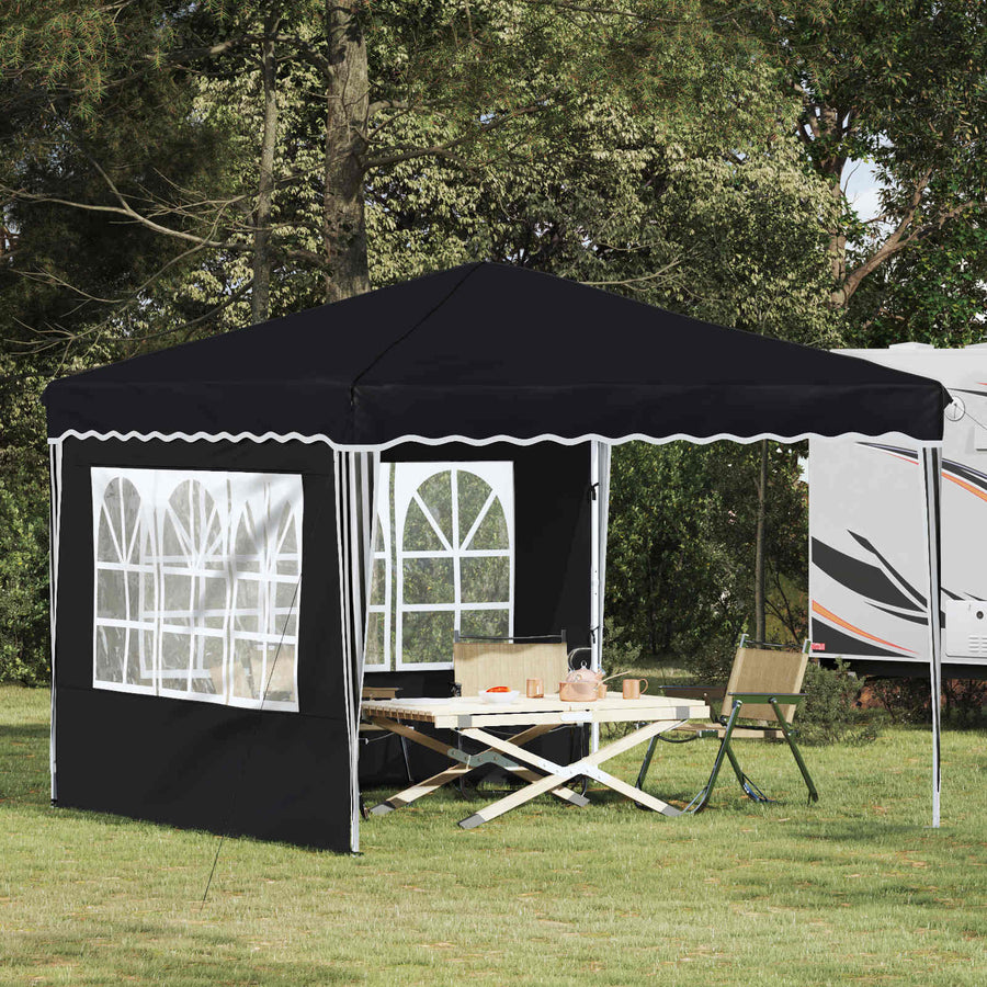 Pop-up Feesttent Antraciet 288 x 288 x 245 cm Oxford Stof