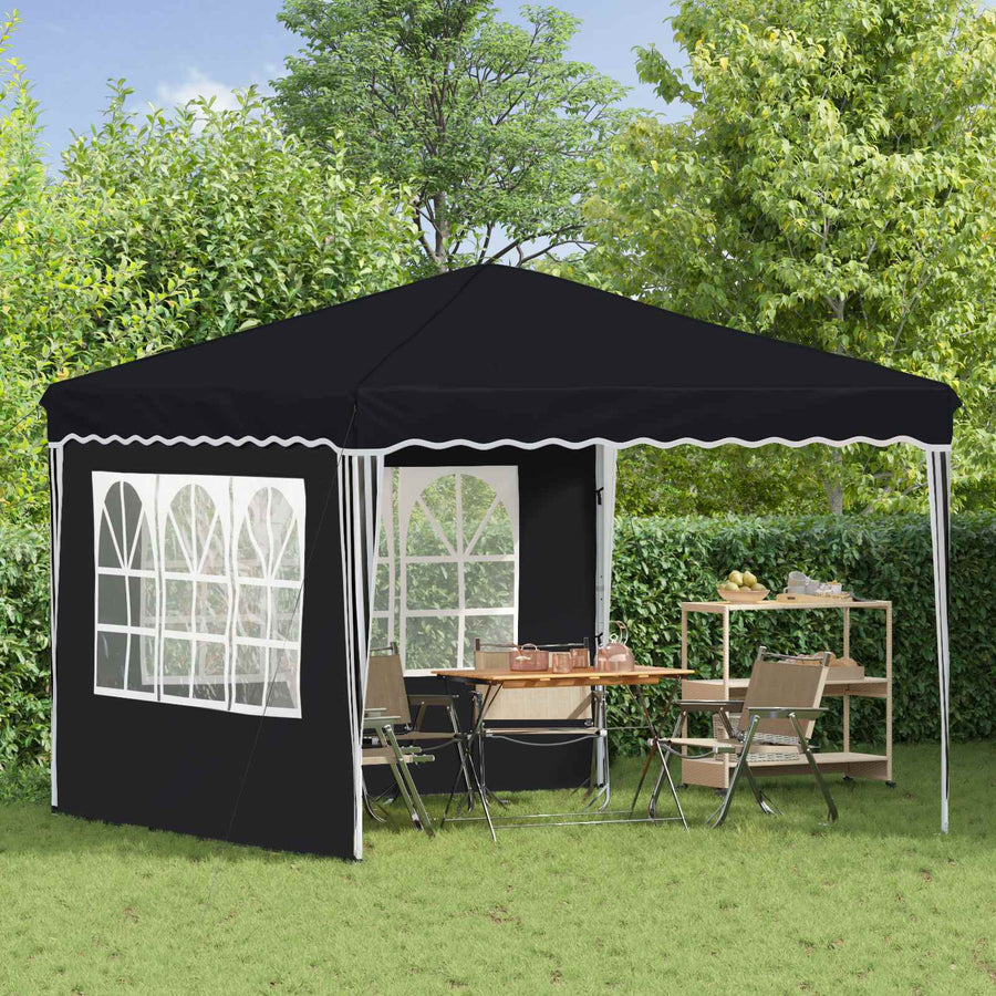 Pop-up Feesttent Antraciet 288 x 288 x 245 cm Oxford Stof
