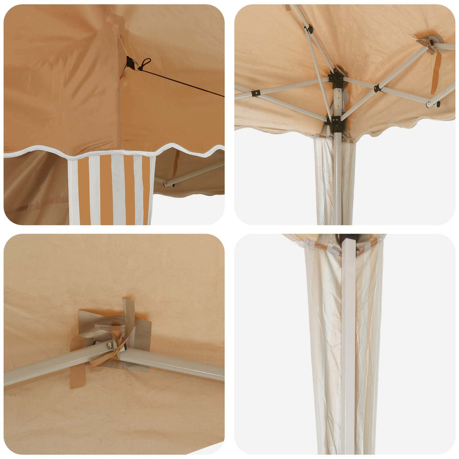Pop-up Feesttent Beige 288 x 288 x 245 cm Oxford Stof