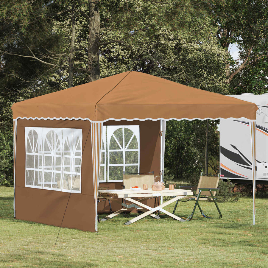 Pop-up Feesttent Beige 288 x 288 x 245 cm Oxford Stof