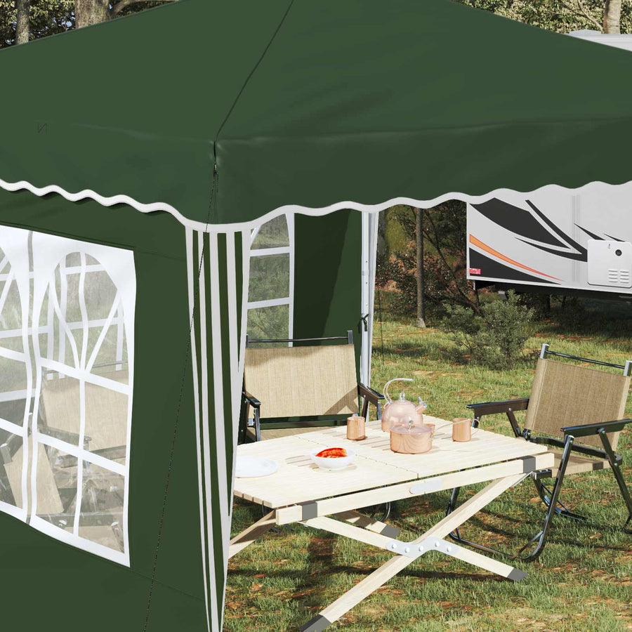 Pop-up Feesttent Groen 288 x 288 x 245 cm Oxford Stof
