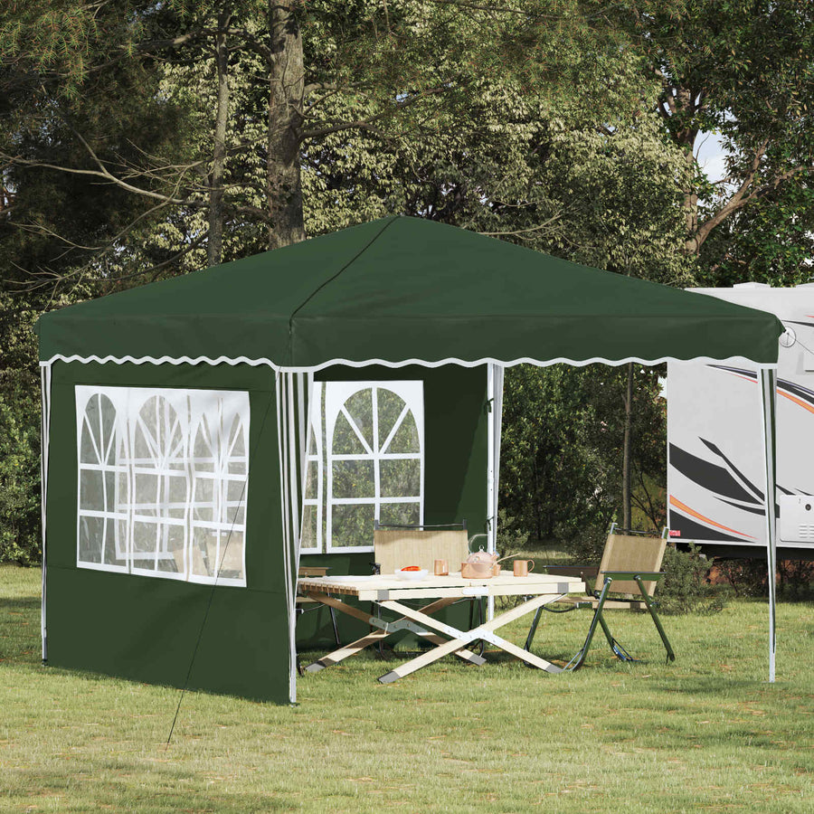 Pop-up Feesttent Groen 288 x 288 x 245 cm Oxford Stof