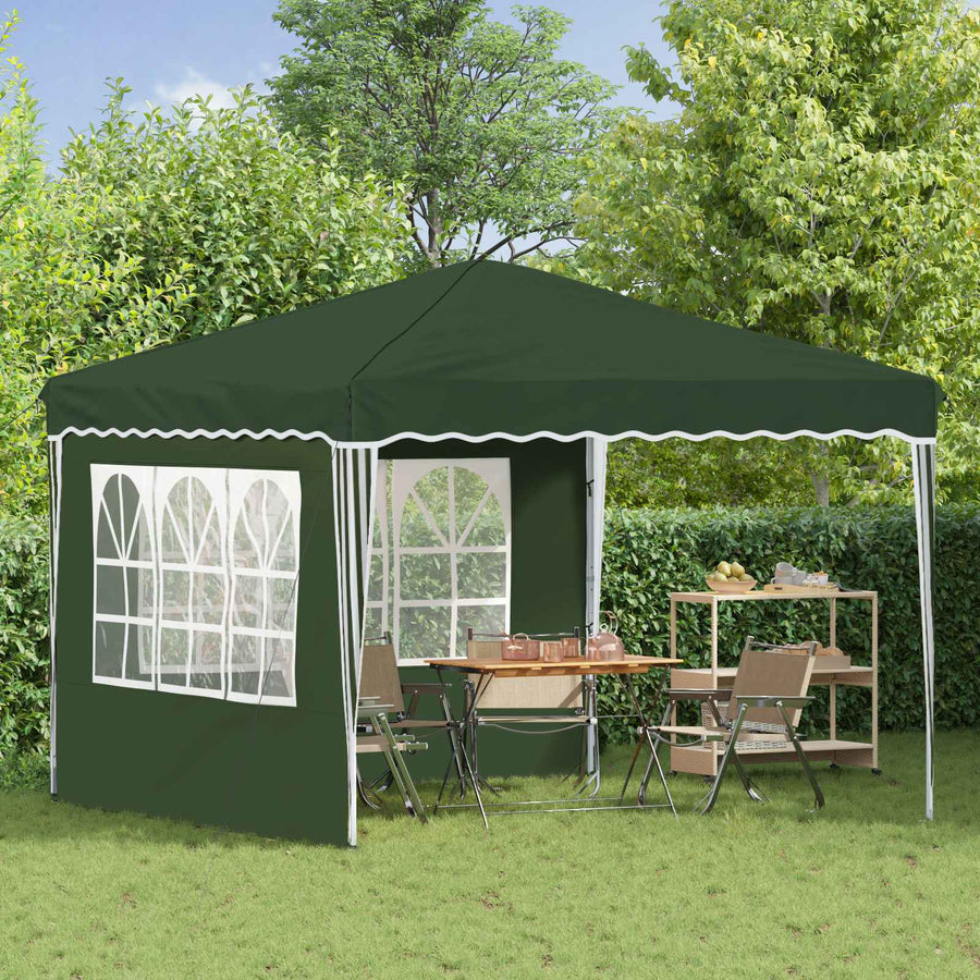 Pop-up Feesttent Groen 288 x 288 x 245 cm Oxford Stof