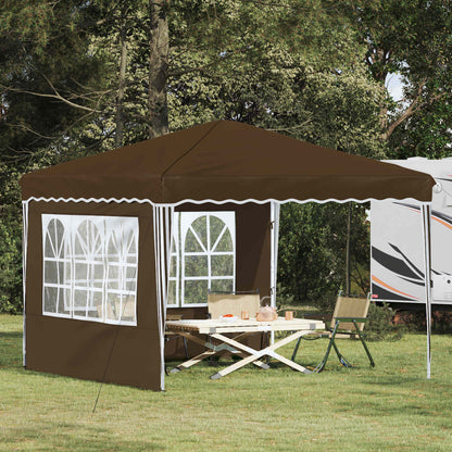 Pop-up Feesttent Taupe 288 x 288 x 245 cm Oxford Stof