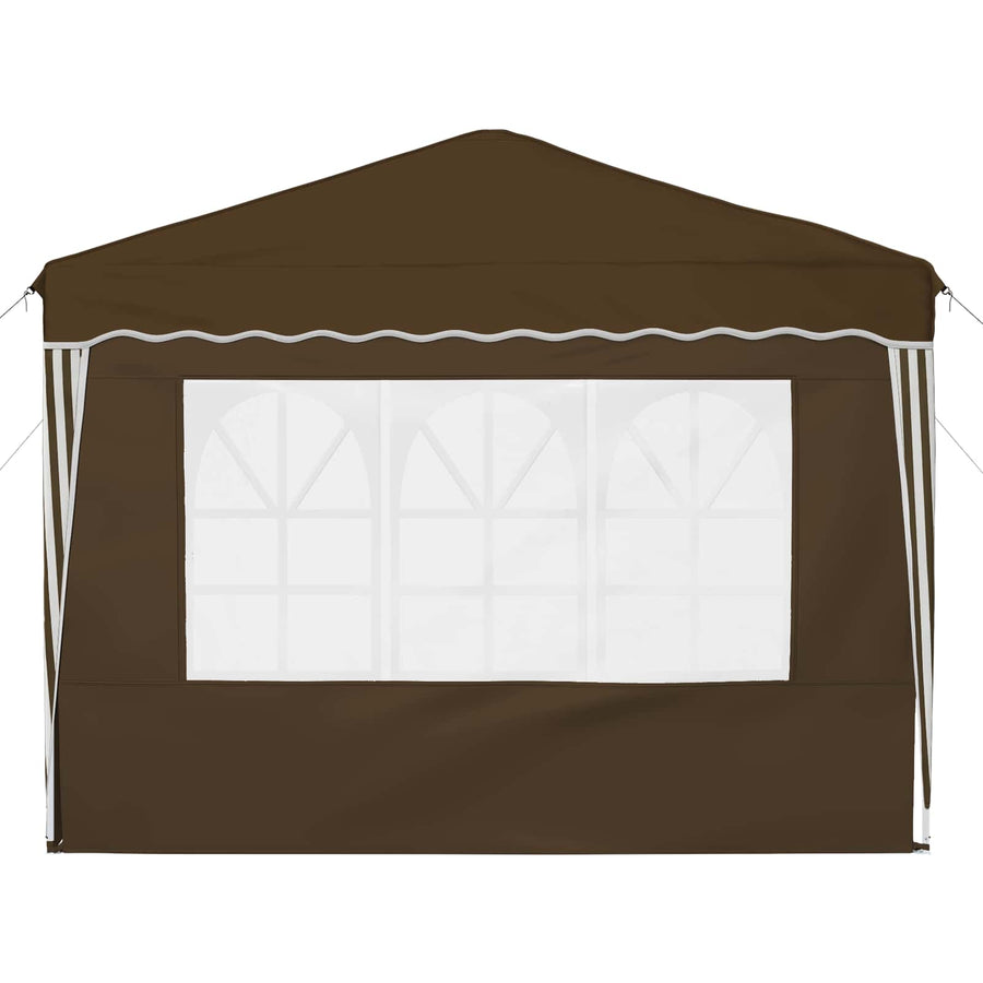 Pop-up Feesttent Taupe 288 x 288 x 245 cm Oxford Stof