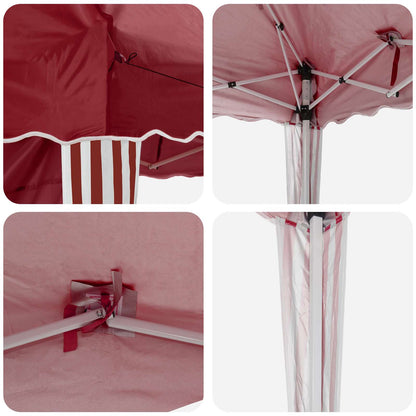 Pop-up Feesttent Bordeauxrood 288 x 288 x 245 cm Oxford Stof