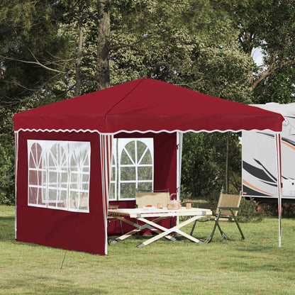 Pop-up Feesttent Bordeauxrood 288 x 288 x 245 cm Oxford Stof