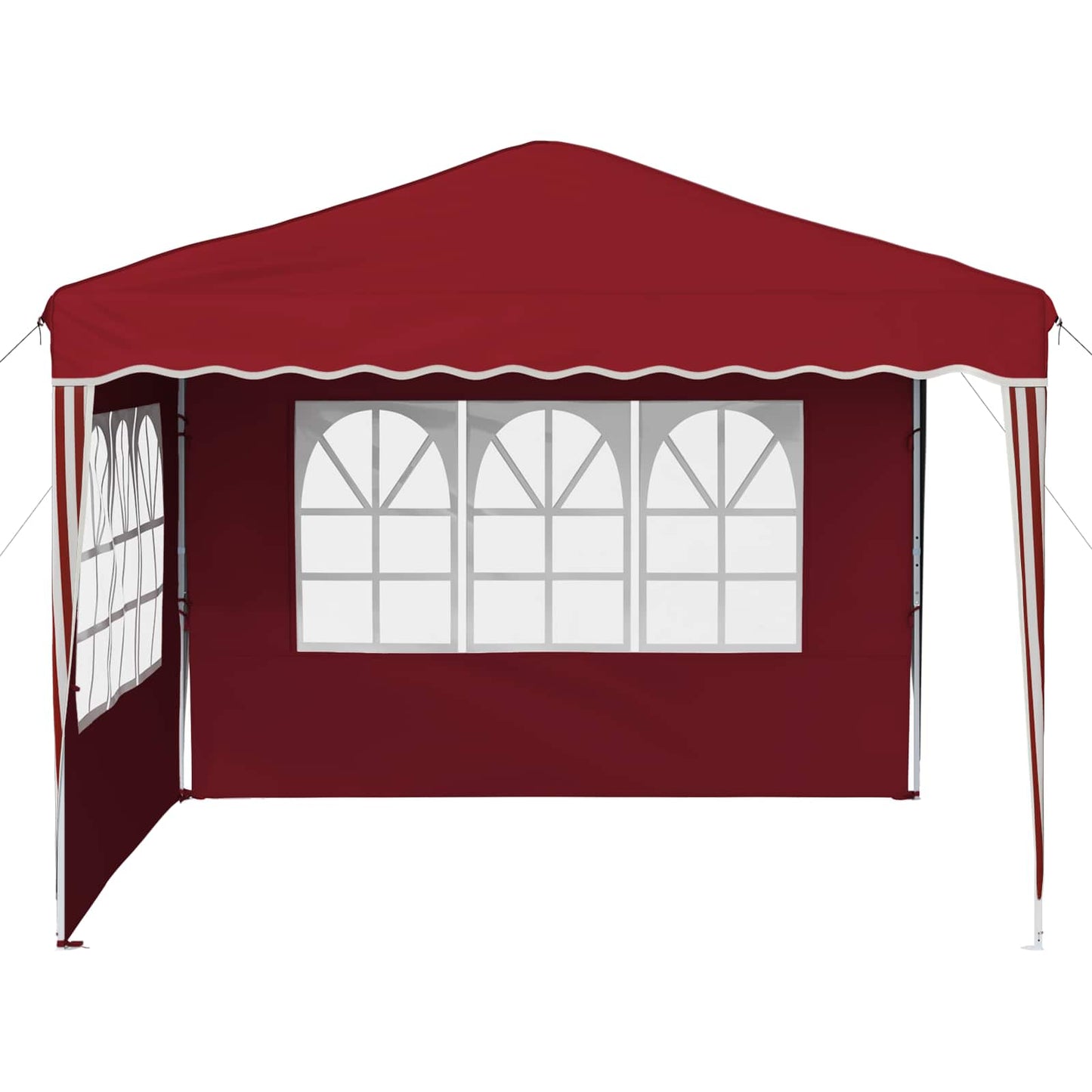 Pop-up Feesttent Bordeauxrood 288 x 288 x 245 cm Oxford Stof
