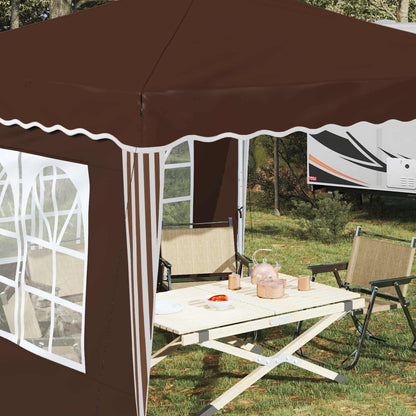 Pop-up Feesttent Bruin 288 x 288 x 245 cm Oxford Stof