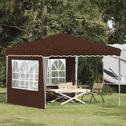 Partytent 288x288x245 cm bruin Oxford stof