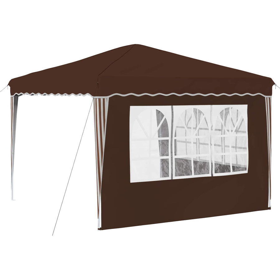 Pop-up Feesttent Bruin 288 x 288 x 245 cm Oxford Stof