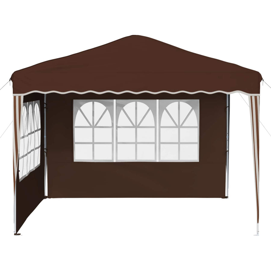 Pop-up Feesttent Bruin 288 x 288 x 245 cm Oxford Stof