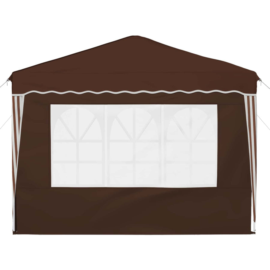 Pop-up Feesttent Bruin 288 x 288 x 245 cm Oxford Stof