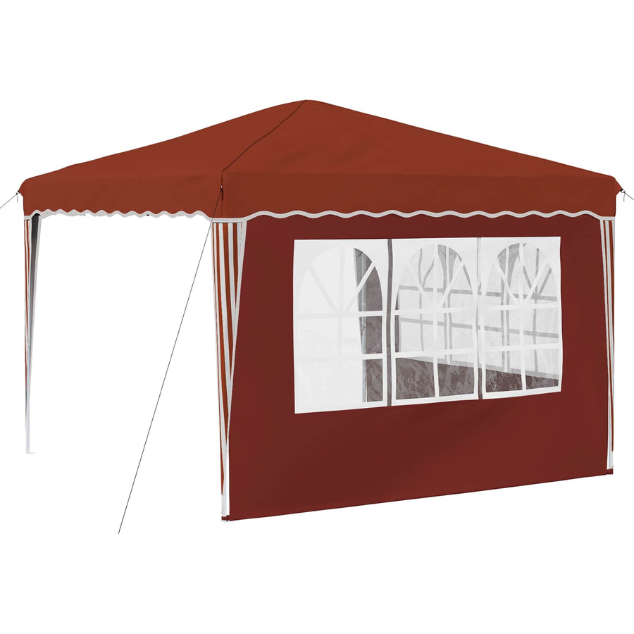 Pop-up Feesttent Terracotta 288 x 288 x 245 cm Oxford Stof