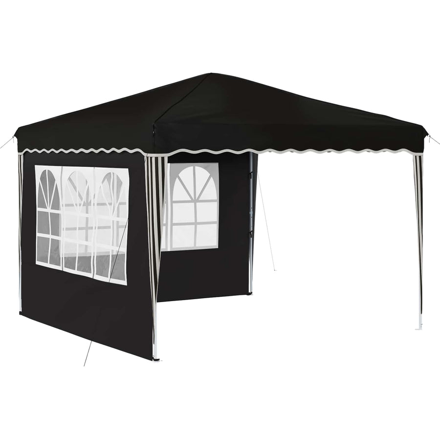Pop-up Feesttent Zwart 288 x 288 x 245 cm Oxford Stof