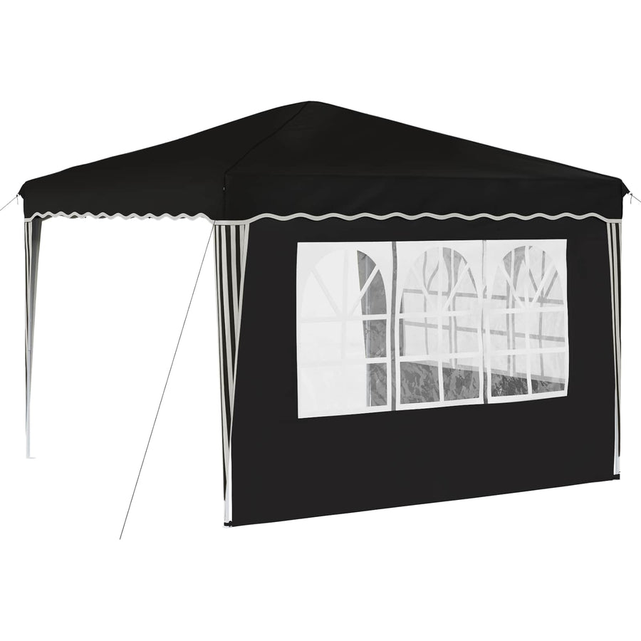 Pop-up Feesttent Zwart 288 x 288 x 245 cm Oxford Stof