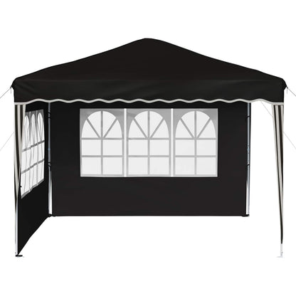 Pop-up Feesttent Zwart 288 x 288 x 245 cm Oxford Stof
