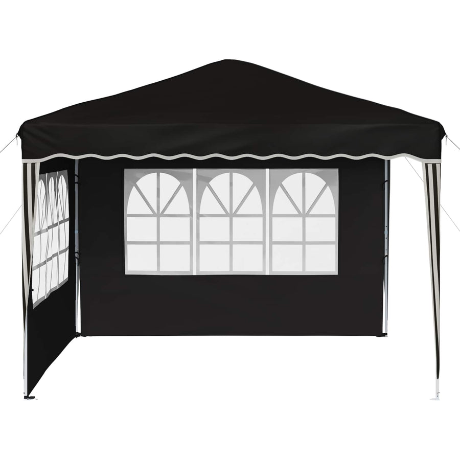 Pop-up Feesttent Zwart 288 x 288 x 245 cm Oxford Stof