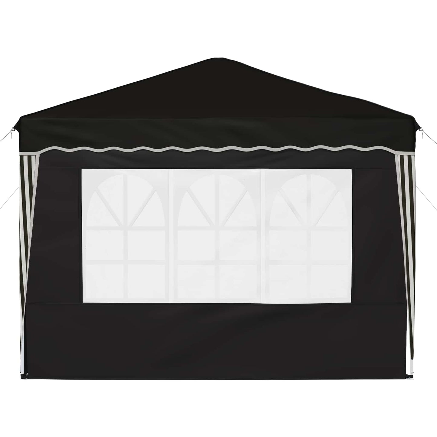 Pop-up Feesttent Zwart 288 x 288 x 245 cm Oxford Stof