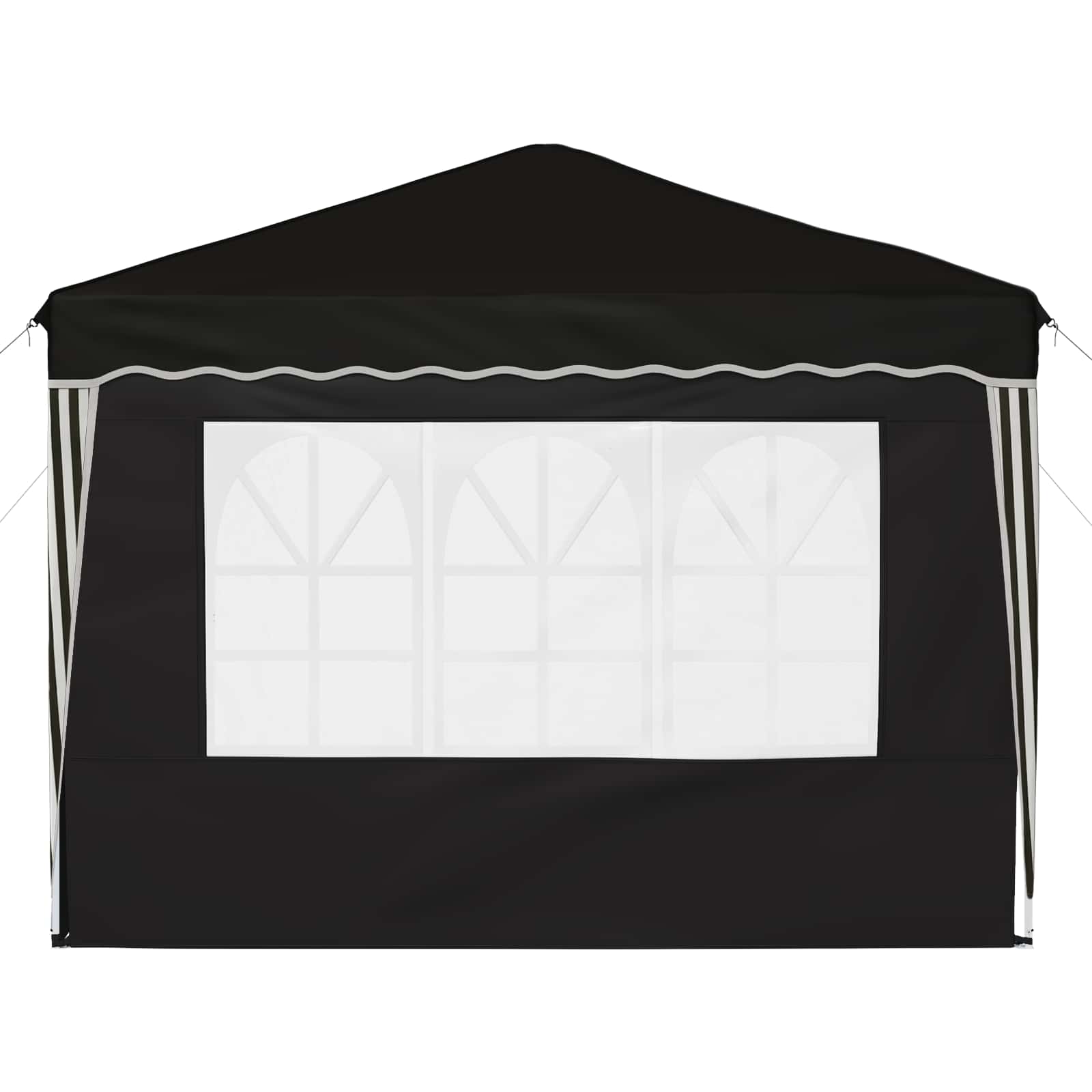 Pop-up Feesttent Zwart 288 x 288 x 245 cm Oxford Stof
