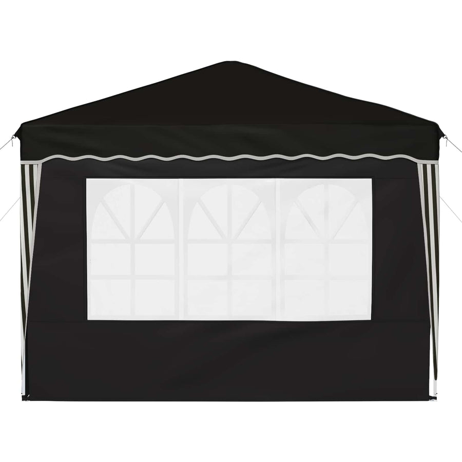 Pop-up Feesttent Zwart 288 x 288 x 245 cm Oxford Stof