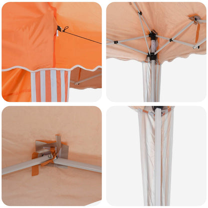 Pop-up Feesttent Oranje 288 x 288 x 245 cm Oxford Stof