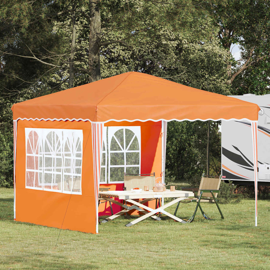 Pop-up Feesttent Oranje 288 x 288 x 245 cm Oxford Stof