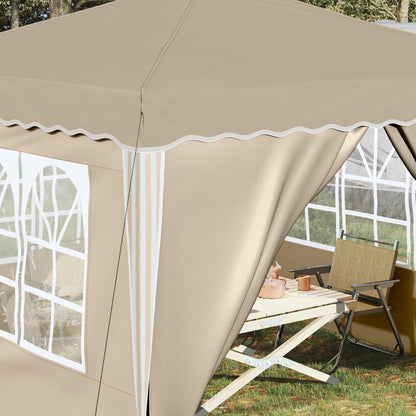 Pop-up Feesttent Crème 288 x 288 x 245 cm Oxford Stof