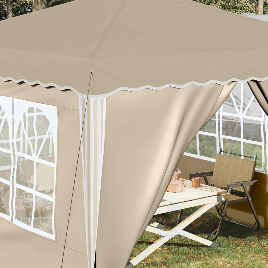 Pop-up Feesttent Crème 288 x 288 x 245 cm Oxford Stof