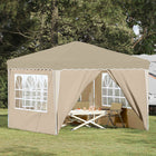 Partytent 288x288x245 cm Oxford stof crème
