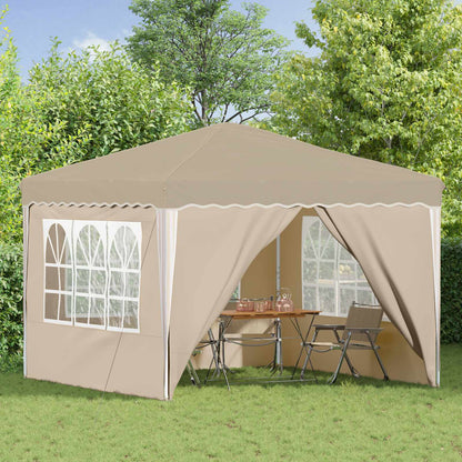 Pop-up Feesttent Crème 288 x 288 x 245 cm Oxford Stof