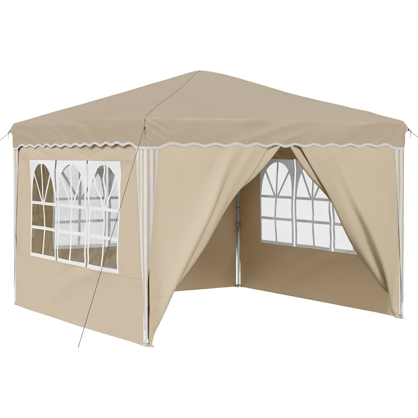 Pop-up Feesttent Crème 288 x 288 x 245 cm Oxford Stof