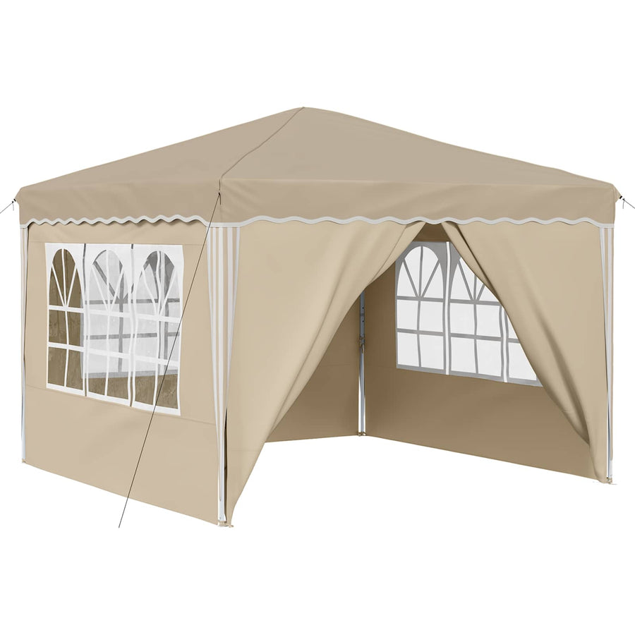 Pop-up Feesttent Crème 288 x 288 x 245 cm Oxford Stof